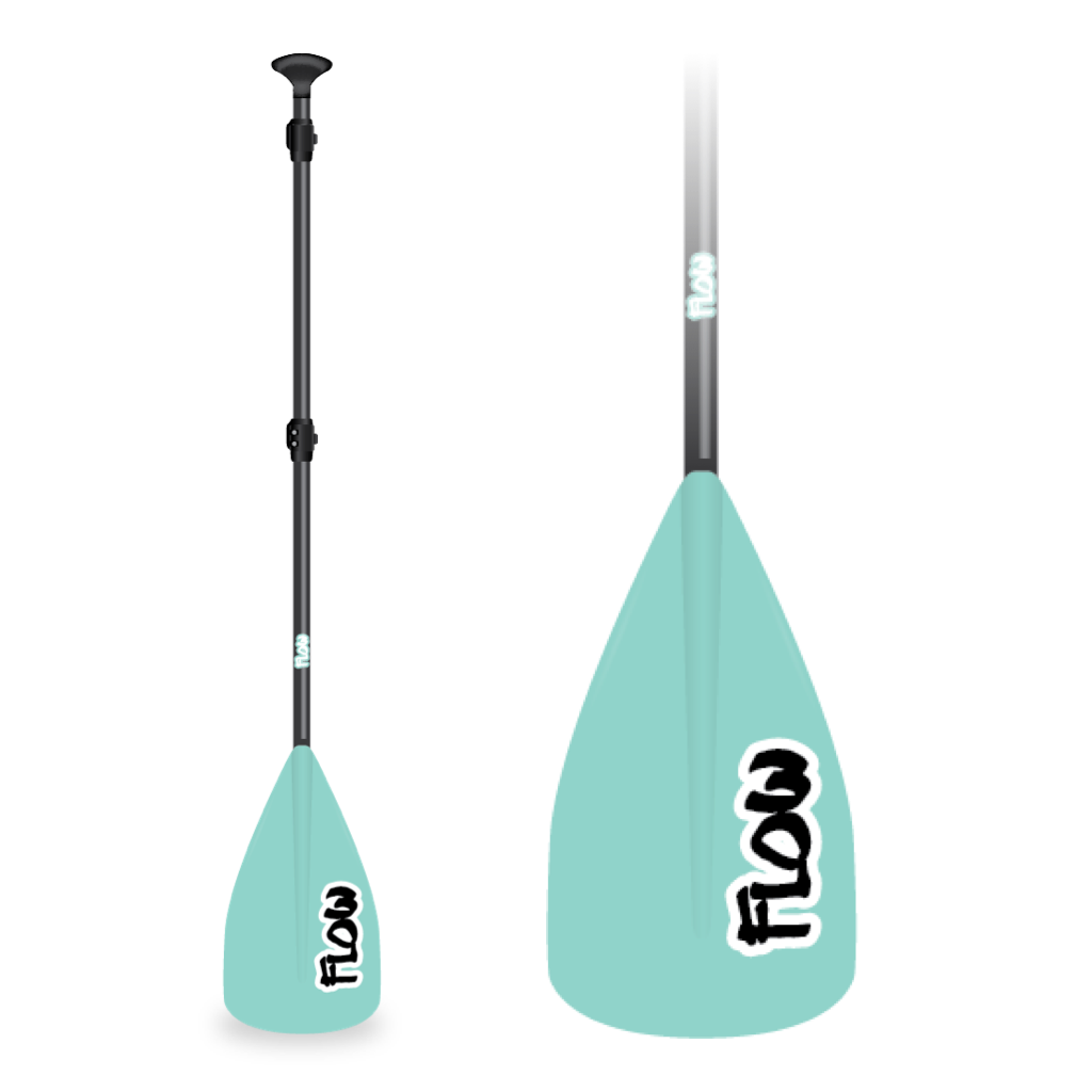 BOTE FLOW PADDLE - ALUMINUM - 3 PIECE-  SEAFOAM